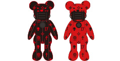 D’Bear 200%（BLACK&RED Set）