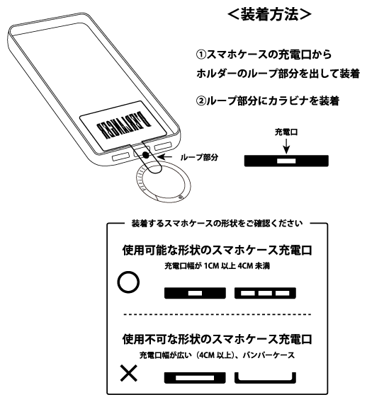 スマホショルダー装着方法